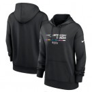 Women's New England Patriots Black 2022 Crucial Catch Therma Performance Pullover Hoodie