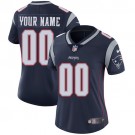 Women's New England Patriots Customized Limited Navy Blue Vapor Untouchable Jersey