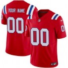Women's New England Patriots Customized Limited Red FUSE Vapor Jersey