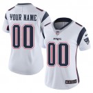 Women's New England Patriots Customized Limited White Vapor Untouchable Jersey
