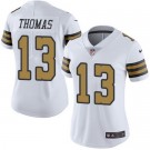 Women's New Orleans Saints #13 Michael Thomas Limited White Rush Jersey