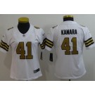 Women's New Orleans Saints #41 Alvin Kamara Limited White Rush Jersey