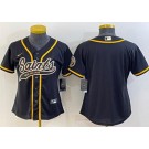 Women's New Orleans Saints Blank Black Baseball Jersey