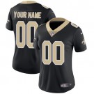 Women's New Orleans Saints Customized Limited Black Vapor Untouchable Jersey
