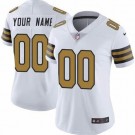 Women's New Orleans Saints Customized Limited White Rush Color Jersey
