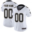 Women's New Orleans Saints Customized Limited White Vapor Untouchable Jersey