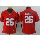 Women's New York Giants #26 Saquon Barkley Limited Red Vapor Untouchable Jersey