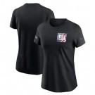 Women's New York Giants Black 2023 Crucial Catch Sideline TriBlend T Shirt