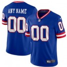Women's New York Giants Customized Limited Blue Classic Vapor Jersey