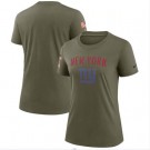 Women's New York Giants Olive 2022 Salute To Service Legend T Shirt