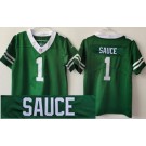 Women's New York Jets #1 Sauce Gardner Limited Green Nickname Sauce Vapor Jersey
