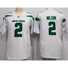Women's New York Jets #2 Zach Wilson Limited White Vapor Jersey
