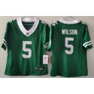 Women's New York Jets #5 Garrett Wilson Limited Green 2024 FUSE Vapor Jersey