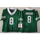 Women's New York Jets #8 Aaron Rodgers Limited Green 2024 FUSE Vapor Jersey
