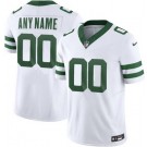 Women's New York Jets Customized Limited White Legacy FUSE Vapor Jersey