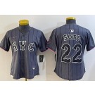 Women's New York Mets #22 Juan Soto Gray City Connect Limited Jersey