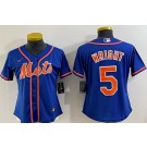 Women's New York Mets #5 David Wright Blue Cool Base Jersey