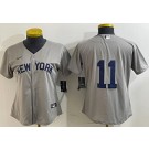 Women's New York Yankees #11 Anthony Volpe Gray Field of Dreams Cool Base Jersey
