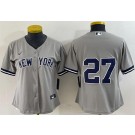 Women's New York Yankees #27 Mike Stanton Gray Cool Base Jersey
