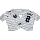 Women's New York Yankees #2 Derek Jeter White Player Name Cool Base Jersey