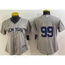 Women's New York Yankees #99 Aaron Judge Gray Field of Dreams Cool Base Jersey