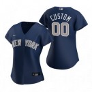 Women's New York Yankees Customized Navy 2020 Cool Base Jersey