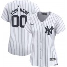 Women's New York Yankees Customized White Limited Jersey