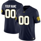 Women's Notre Dame Fighting Irish Custom Limited Navy Gold FUSE College Football Jersey