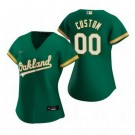 Women's Oakland Athletics Customized Green Alternate 2020 Cool Base Jersey