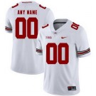 Women's Ohio State Buckeyes Customized Limited White College Football Jersey