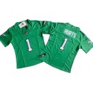Women's Philadelphia Eagles #1 Jalen Hurts Limited Kelly Green FUSE Vapor Jersey