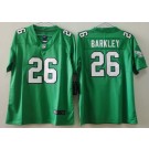 Women's Philadelphia Eagles #26 Saquon Barkley Limited Kelly Green Vapor Jersey