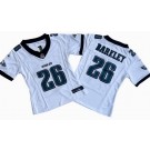 Women's Philadelphia Eagles #26 Saquon Barkley Limited White FUSE Vapor Jersey