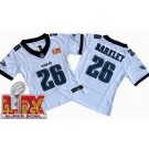 Women's Philadelphia Eagles #26 Saquon Barkley Limited White Super Bowl LIX Vapor FUSE Jersey