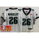 Women's Philadelphia Eagles #26 Saquon Barkley Limited White Vapor Jersey