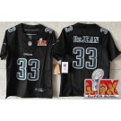 Women's Philadelphia Eagles #33 Cooper DeJean Limited Black Fashion Super Bowl LIX FUSE Vapor Jersey