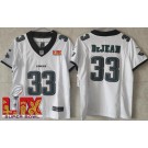 Women's Philadelphia Eagles #33 Cooper DeJean Limited White Super Bowl LIX FUSE Vapor Jersey