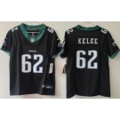 Women's Philadelphia Eagles #62 Jason Kelce Limited Black FUSE Vapor Jersey