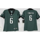 Women's Philadelphia Eagles #6 DeVonta Smith Limited Midnight Green Vapor Jersey