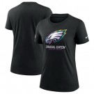 Women's Philadelphia Eagles Black 2024 Crucial Catch T Shirt