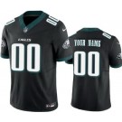 Women's Philadelphia Eagles Customized Limited Black 2024 New Logo FUSE Vapor Jersey