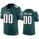 Women's Philadelphia Eagles Customized Limited Green 2024 New Logo FUSE Vapor Jersey