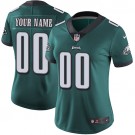 Women's Philadelphia Eagles Customized Limited Green Vapor Untouchable Jersey