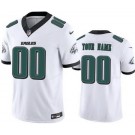 Women's Philadelphia Eagles Customized Limited White 2024 New Logo FUSE Vapor Jersey