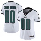Women's Philadelphia Eagles Customized Limited White Vapor Untouchable Jersey