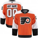 Women's Philadelphia Flyers Customized Orange Fanatics Authentic Jersey
