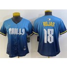 Women's Philadelphia Phillies #18 Johan Rojas Blue 2024 City Cool Base Jersey