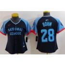 Women's Philadelphia Phillies #28 Alec Bohm Navy 2024 All Star Limited Jersey