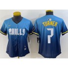 Women's Philadelphia Phillies #7 Trea Turner Blue 2024 City Cool Base Jersey