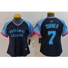 Women's Philadelphia Phillies #7 Trea Turner Navy 2024 All Star Limited Jersey